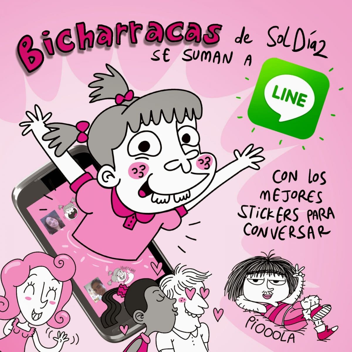 Stickers de Bicharracas en LINE!